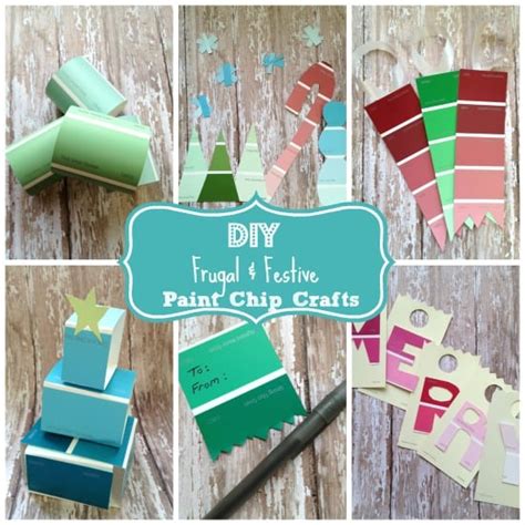 Festive And Frugal Paint Swatch Crafts Fun During