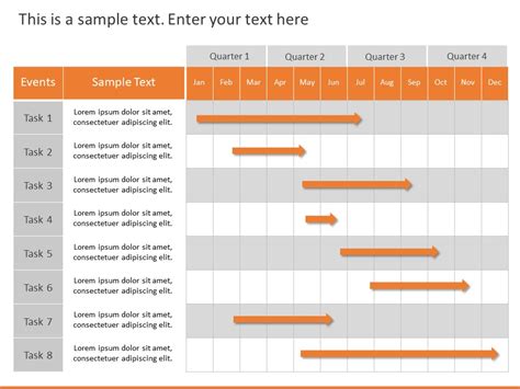 Editable Gantt Chart For Powerpoint Gantt Chart Powerpoint Templates