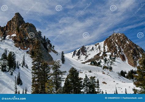 Beautiful Landscape At Snowbasin Ski Resort Utah Stock Image Image