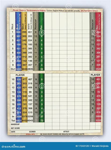 Golf Score Sheets Printable Custom Designed And Personalized Printed