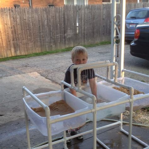 Diy Sand And Water Table Using Pvc And Plastic Storage Containers
