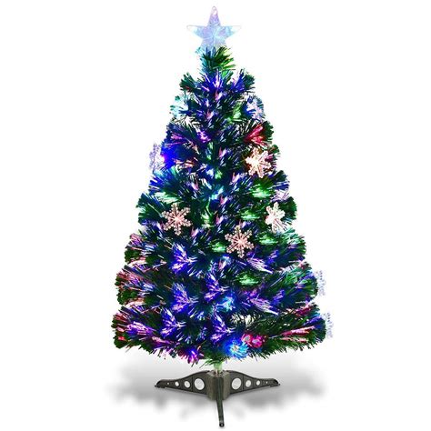 Buy Goplus 3ft Pre Lit Fiber Optic Artificial Christmas Tree With