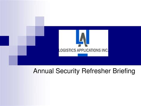 Ppt Annual Security Refresher Briefing Powerpoint Presentation Free
