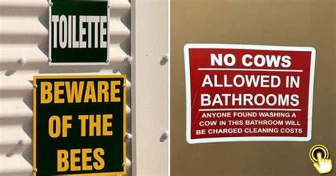 25 Hysterical Signs And Notes People Have Spotted In Public Restrooms Bouncy Mustard