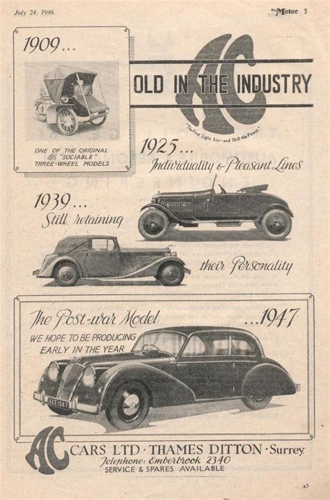 British Car Brochures Car Brochureseu Ac Adverts British Cars