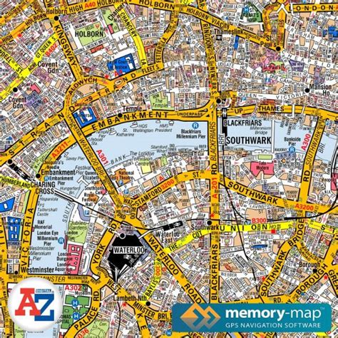 Memory Map A Z London Street Atlas Ldwa Long Distance Paths