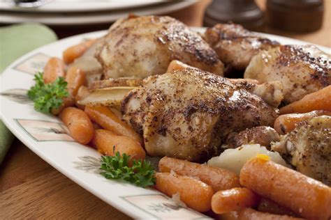 This link is to an external site that may or may not meet accessibility guidelines. Braised Chicken Thighs Dinner | MrFood.com