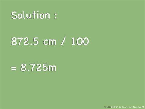 3 Easy Ways To Convert Centimeters To Meters Cm To M Wikihow
