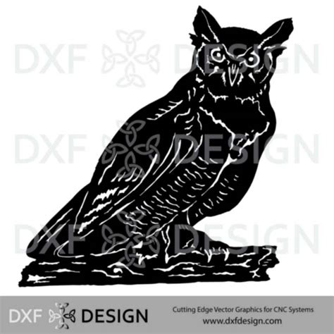 Owl Standing Dxf File For Cnc Plasma Cutting