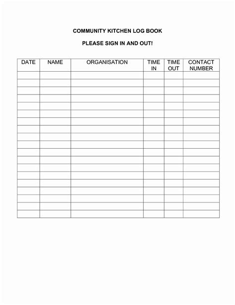 Book Sign Out Sheet Template Lovely Sign Out Sheet Template 14 Free
