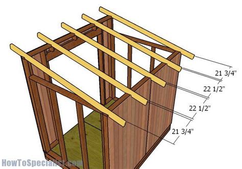 6x8 Lean To Shed Roof Plans Howtospecialist How To Build Step By