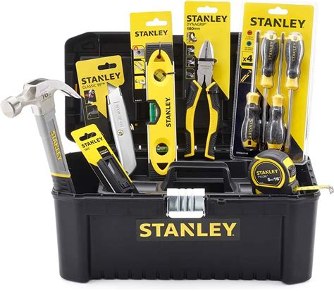 Stanley Stht42879 0 Hand Tools Set With 16 Inch Toolbox 7 Piece