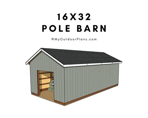 16x32 Pole Barn Plans