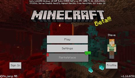 Bedrock Edition Beta 116058 Official Minecraft Wiki