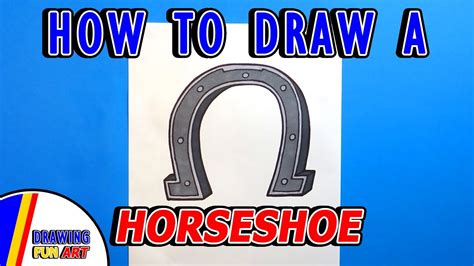 How To Draw A Horseshoe Youtube