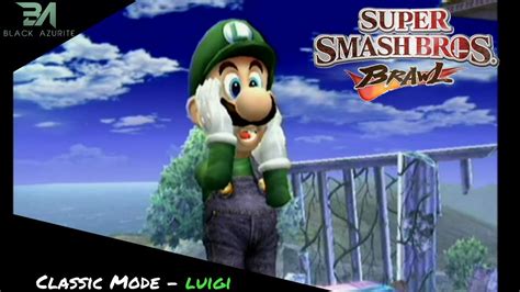 Super Smash Bros Brawl Classic Mode Luigi Youtube