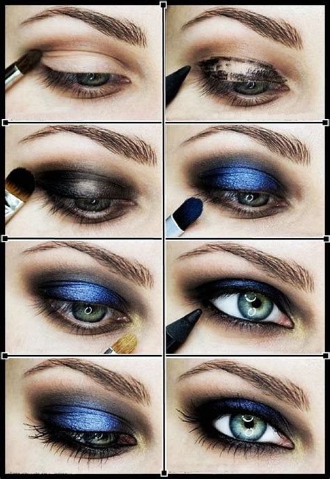 2014 Stylish Collections In Blue Makeups Hairstyles