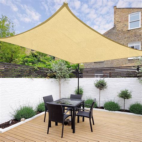 Shade sails come in a variety of shapes and styles but are typically sold in three shapes: Sun Shade Sail Outdoor Top Canopy Patio 11.5' 16.5 ...