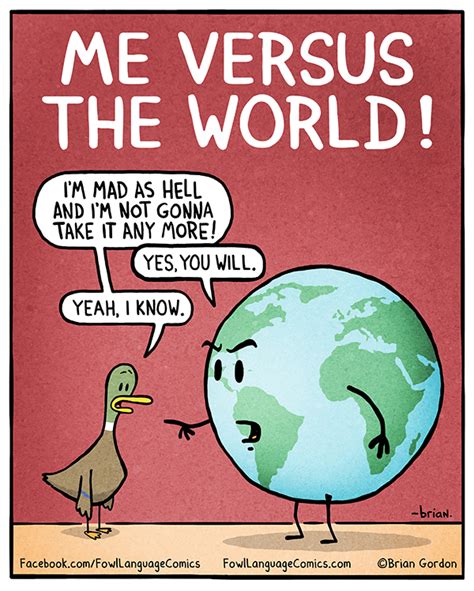 Me Versus The World Fowl Language Comics