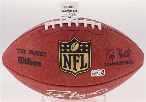 Here are the game balls for week 6. Brett Favre Signed Wilson "The Duke" Official NFL Game ...