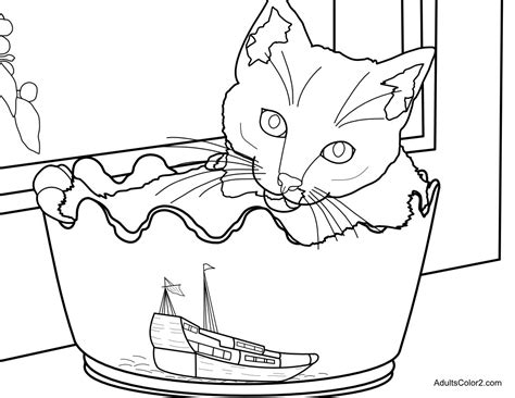 Benefits of cat coloring pages for your kid: Cute Cat Coloring Pages...awww or awe?