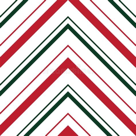 Christmas Chevron Diagonal Stripes Seamless Pattern Background Stock