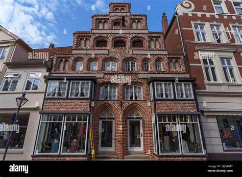 Historic Stepped Gable House From 1564 Lüneburg Lower Saxony Germany