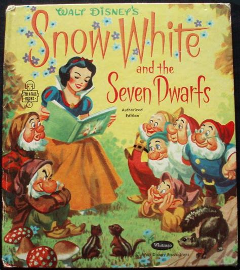 Filmic Light Snow White Archive Artwork For Vintage Childrens Book
