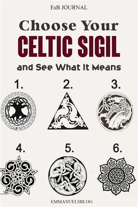 Choose Your Celtic Sigil And See What It Means