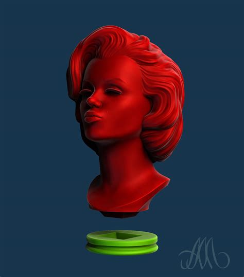 Marilyn 3d Print Model By Alexmendeleyev