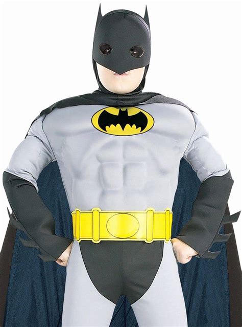 Dc Boys Batman Muscle Chest Costume Boys Superhero Costumes