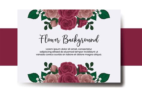 Wedding Banner Red Rose Flower Svg Graphic By Dender Studio · Creative