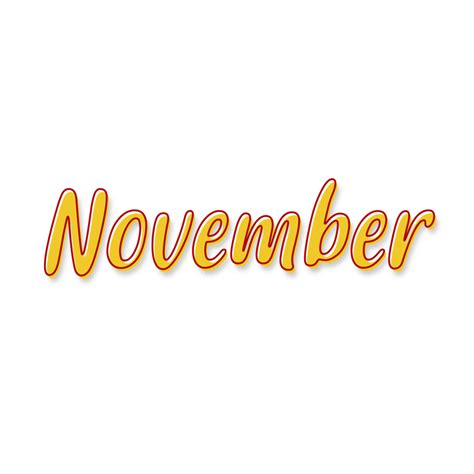 November Vector Hd Png Images November Vector Text Text November