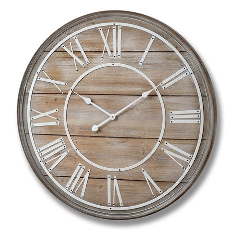 Large Wooden Wall Clock Clock Homesdirect365
