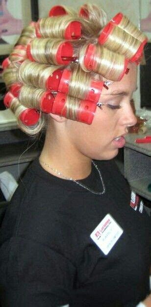 Pin By Her Cuck On Sexy In Curlers Hair Rollers Curlers Wet Set