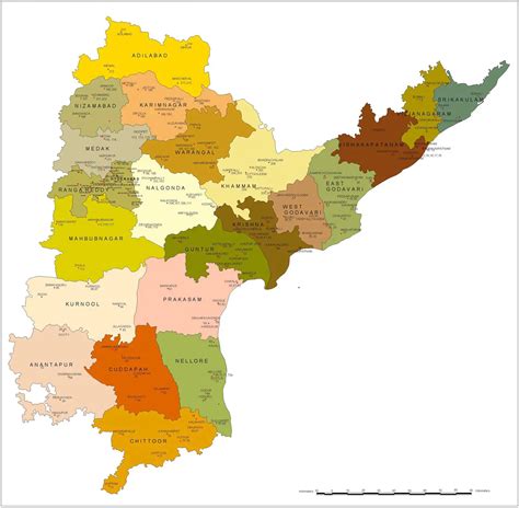 Political Map Of Andhra Pradesh MapSof Net