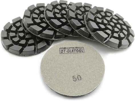 Dt Diatool Diamond Concrete Polishing Pads 4 Inch100mm 6 Pieces 50