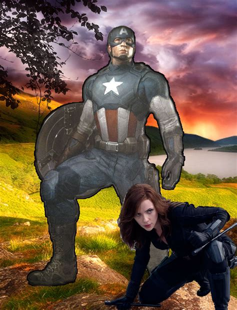 Captain America And Black Widow By Wolfblade111 On Deviantart