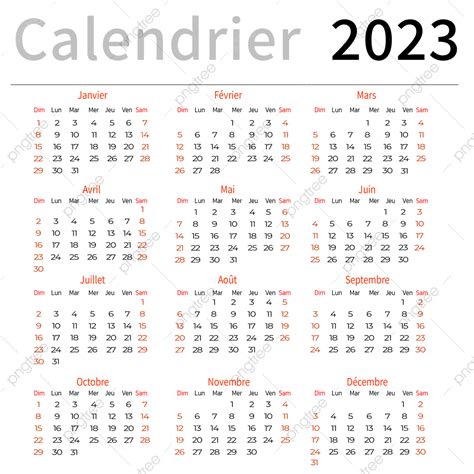 Calendrier Du Nouvel An Français 2023 Modèle De Calendrier Perpétuel