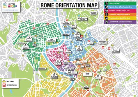 Visite Guidate Roma Mappa Cartina Di Roma Siti Turistici Lazio Italia