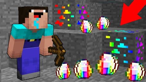 Minecraft Noob Vs Pro Noob Found Rainbow Diamonds Challenge 100 Trolling Youtube