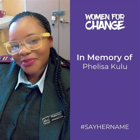 Women For Change On Twitter Phelisa Kulu Lifeless Body Was Found Inside A Bathtub In Her