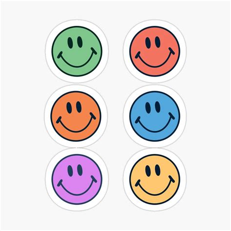 Vintage Smiley Faces Sticker For Sale By Swagnstickers Laptop