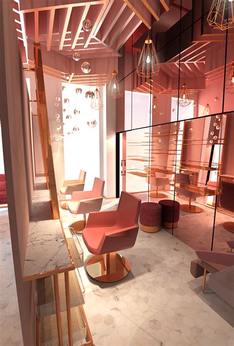 Pink Confessions On Behance Nail Salon Interior Design Salon