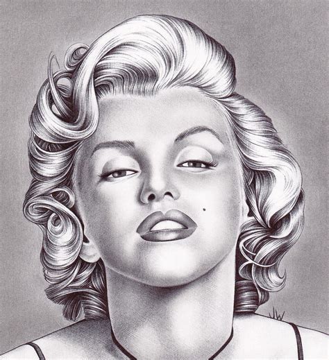 Most relevant best selling latest uploads. Marilyn Monroe Drawing by Jamie Warkentin