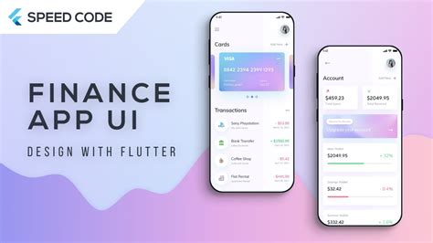 Financial App Design Flutter Ui Speed Code Youtube