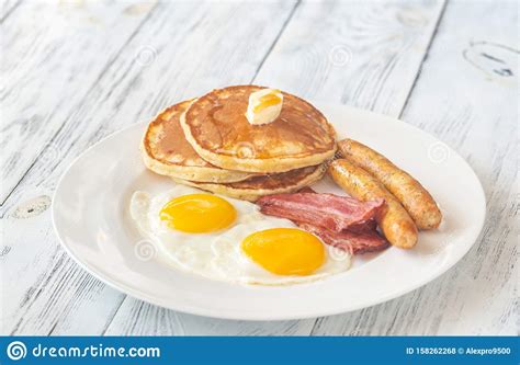 Traditional American Breakfast Stock Photo Image Of Cuisine Junk