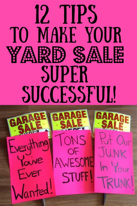 Twelve Tips To Make Your Yard Sale Super Successful Emily Reviews