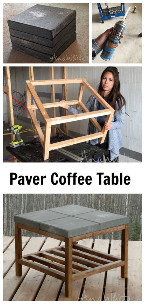 But let's focus on diy coffee tables for now. Ana White | Concrete Paver Outdoor Coffee Table - DIY Projects