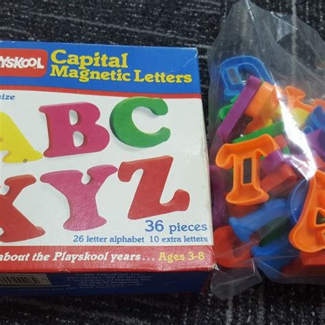 Playskool Capital Magnetic Letters Hobbies And Toys Toys And Games On